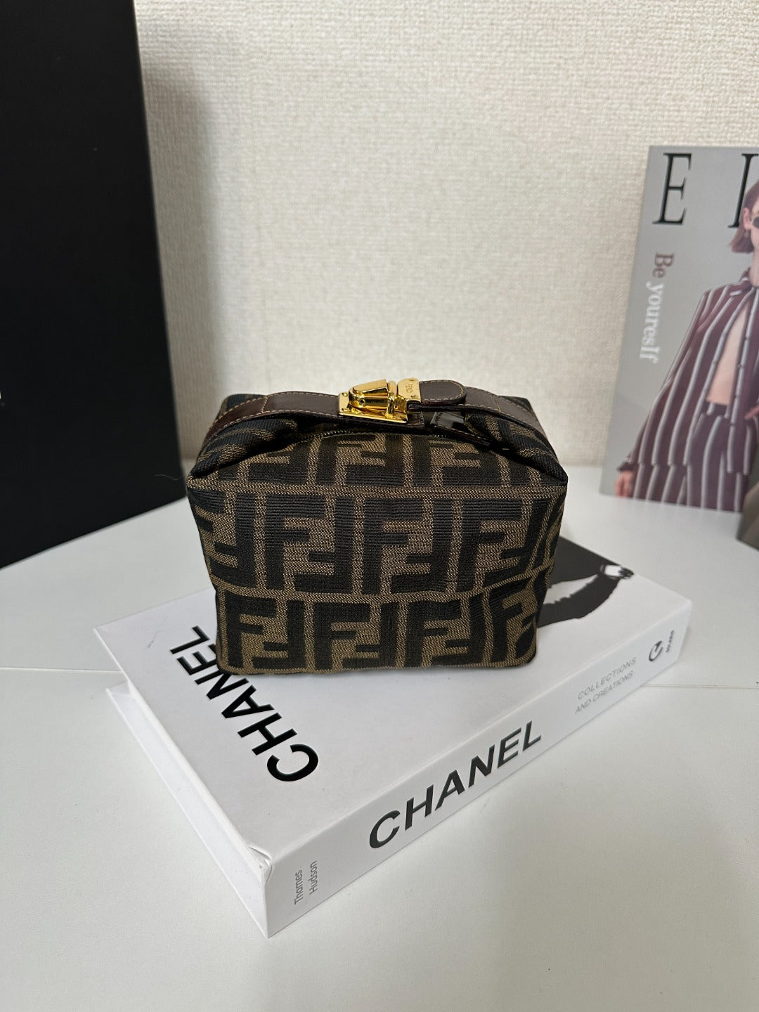 Fendi Mini Lunch Box Top Handle Bag ✨Iconic Shape × Compact &amp; Cute × Gold-Tone Hardware