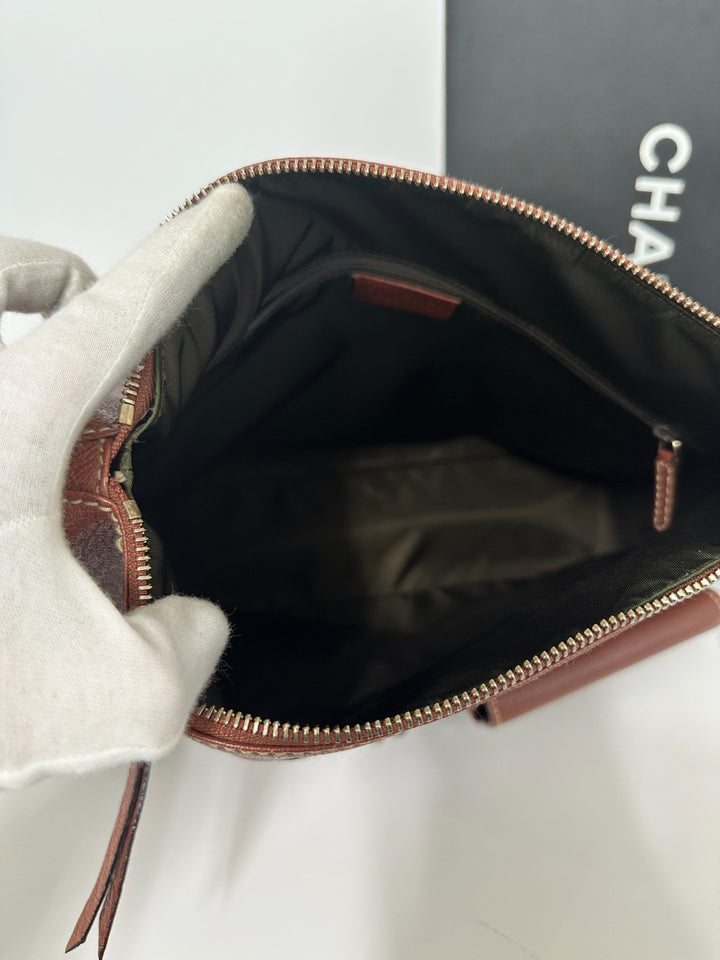 BVLGARI Caramel Leather Crossbody Bag