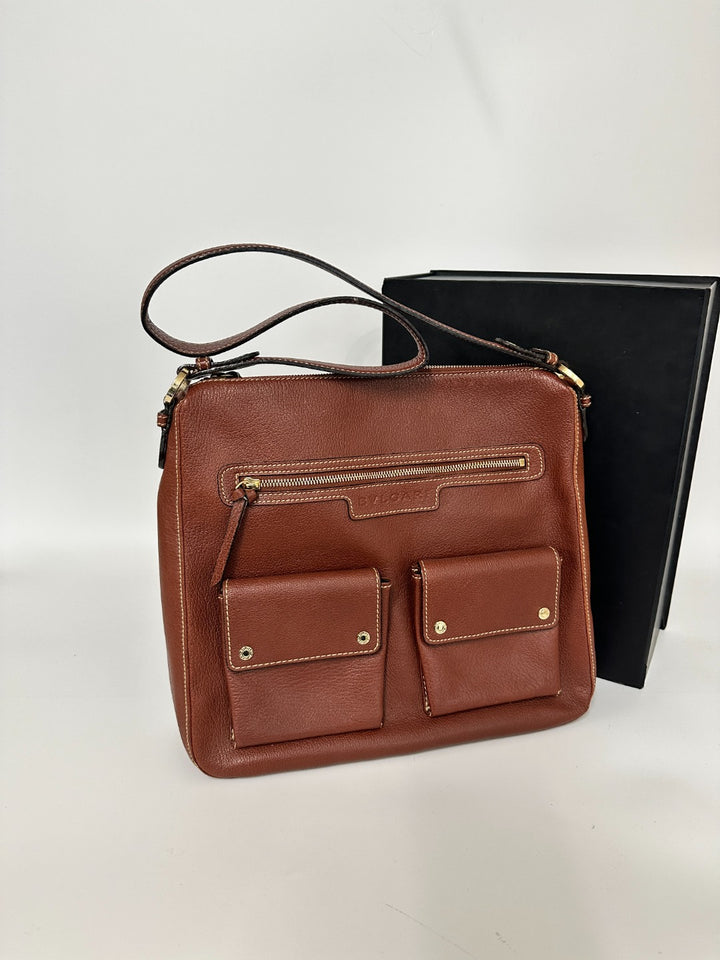 BVLGARI Caramel Leather Crossbody Bag