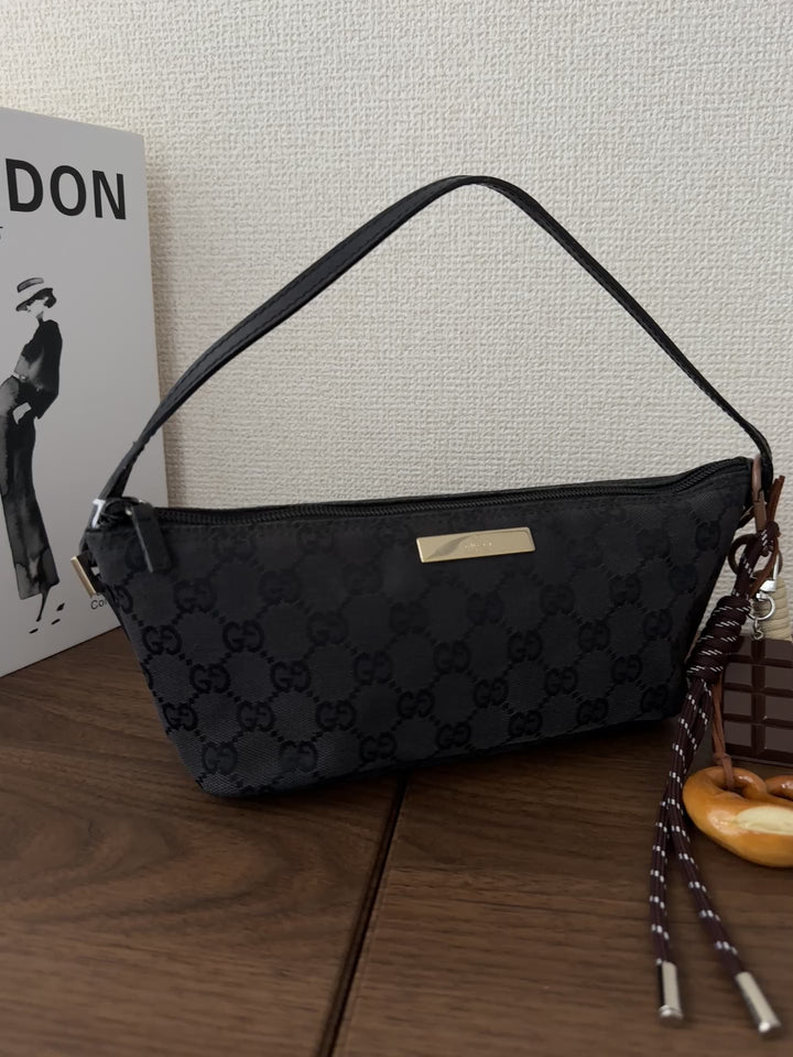 Gucci Monogram Mini Pouch Bag 🖤✨ Convertible & Lightweight