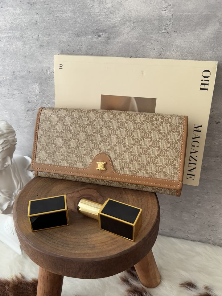CELINE Vintage Macadam Long Wallet 🤎✨