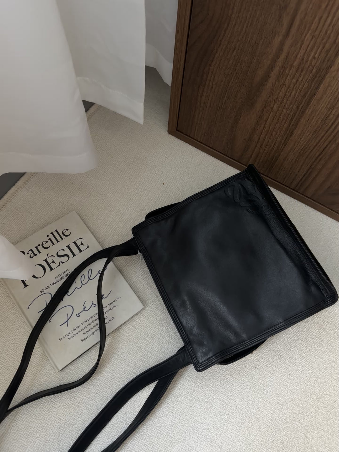 LOEWE So Black Shoulder Bag – Soft Lambskin 🖤✨