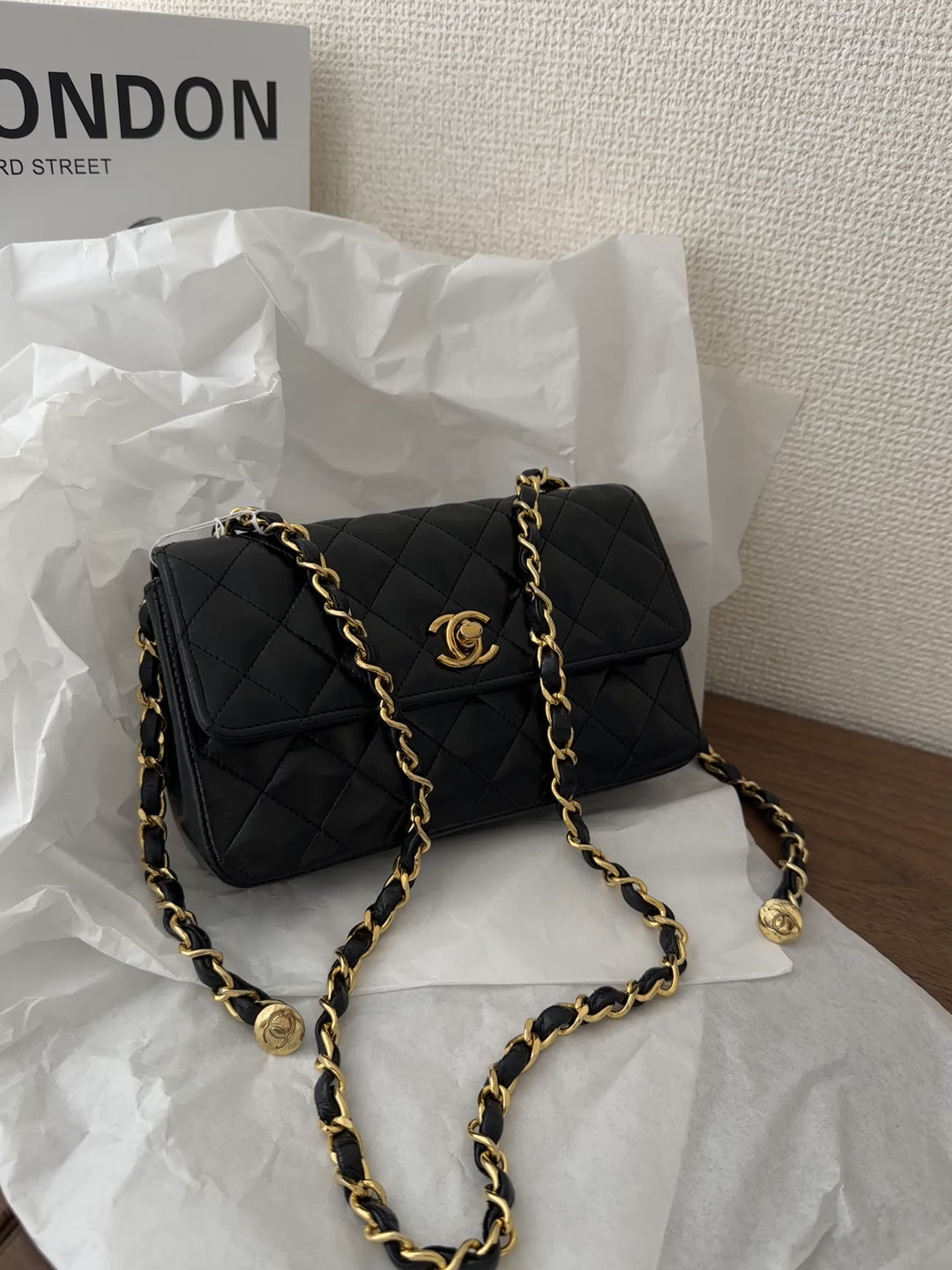 Chanel Quilted “Bean Bag” All-Leather Edition 🖤✨ Rare Find