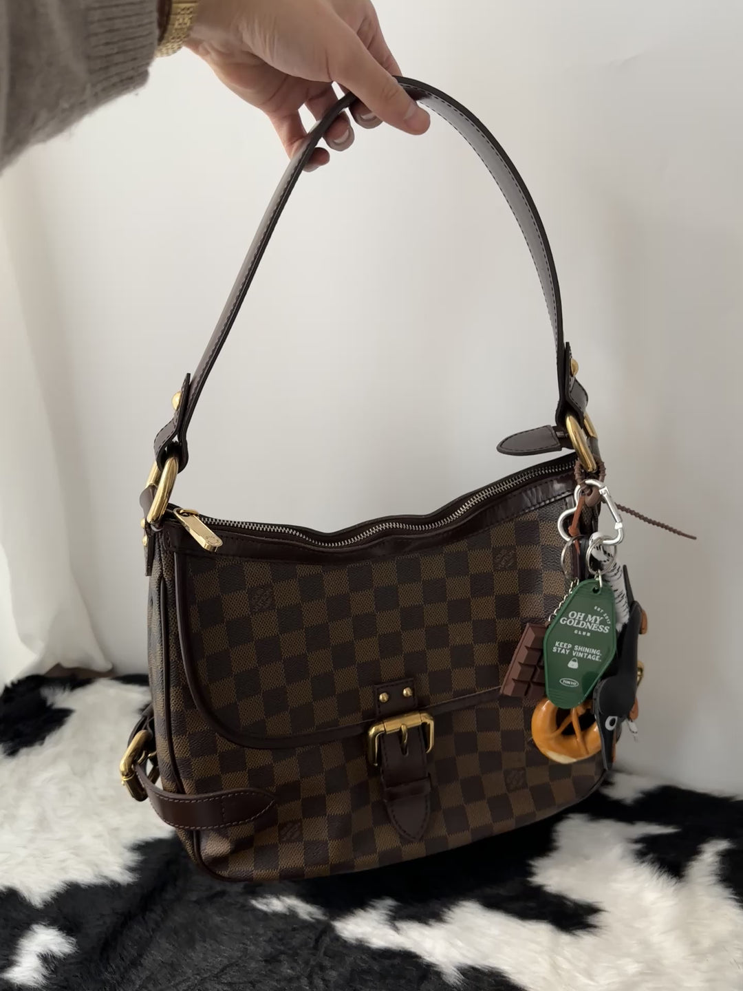 Louis Vuitton “Damier Twin-Star Hobo” 🤎 | Chic, Lightweight & iPad-Friendly