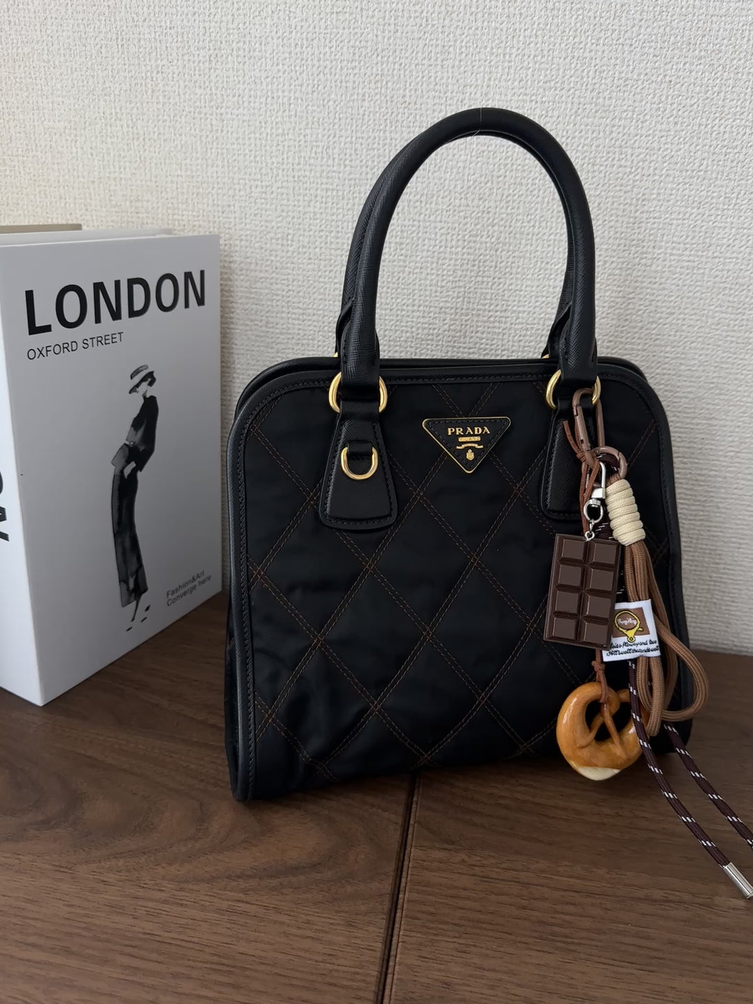 Prada Nylon Contrast Stitch Tote 🖤✨ Lightweight & Versatile