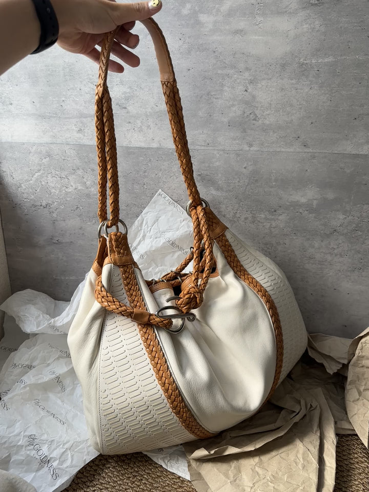 LOEWE Hobo Shoulder Bag 🤎✨｜Soft Nappa Lambskin & Iconic Woven Detailing