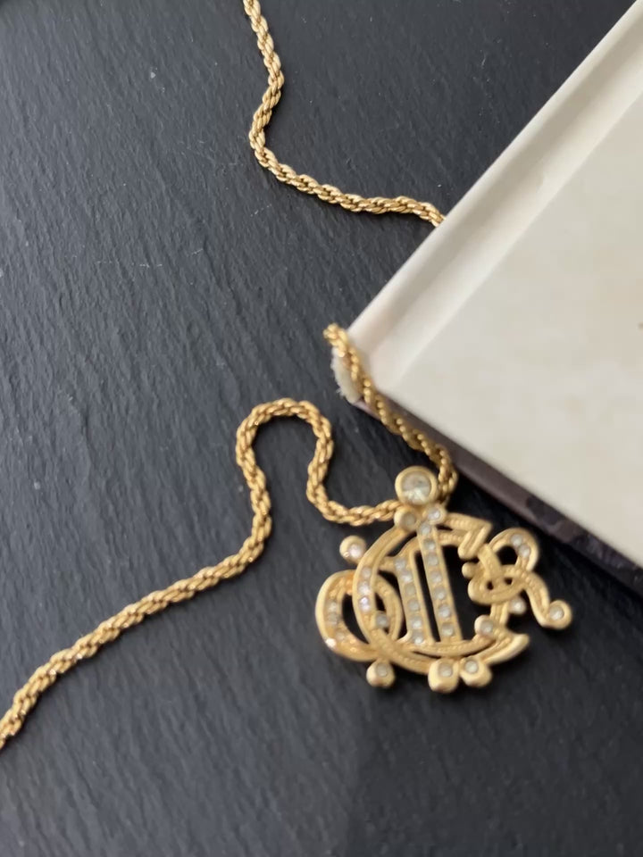 DIOR Pumpkin Carriage Necklace 💎✨