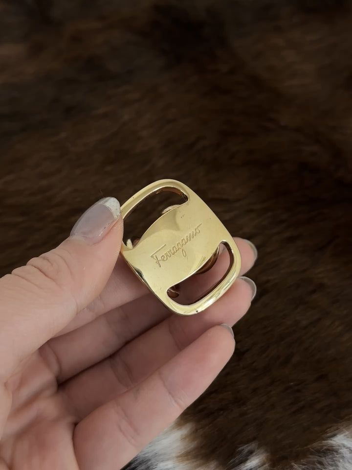 Ferragamo “Classic Gancini Scarf Ring” ✨🤩 | Timeless Elegance & Iconic Italian Luxury