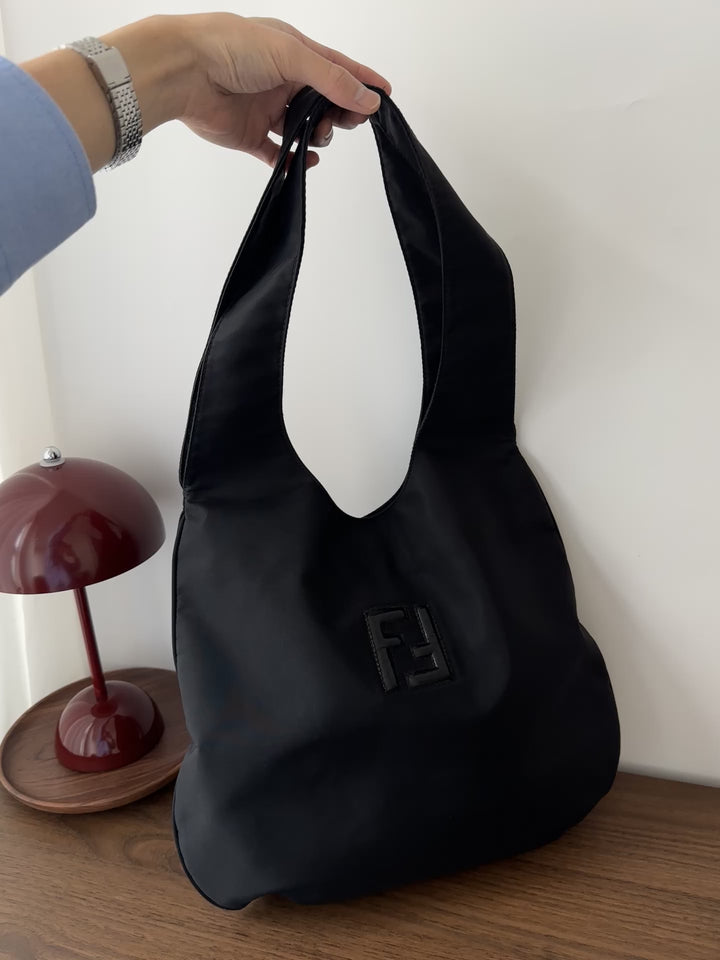 FENDI So Black Hobo 🖤 | Minimalist Elegance Meets Modern Edge