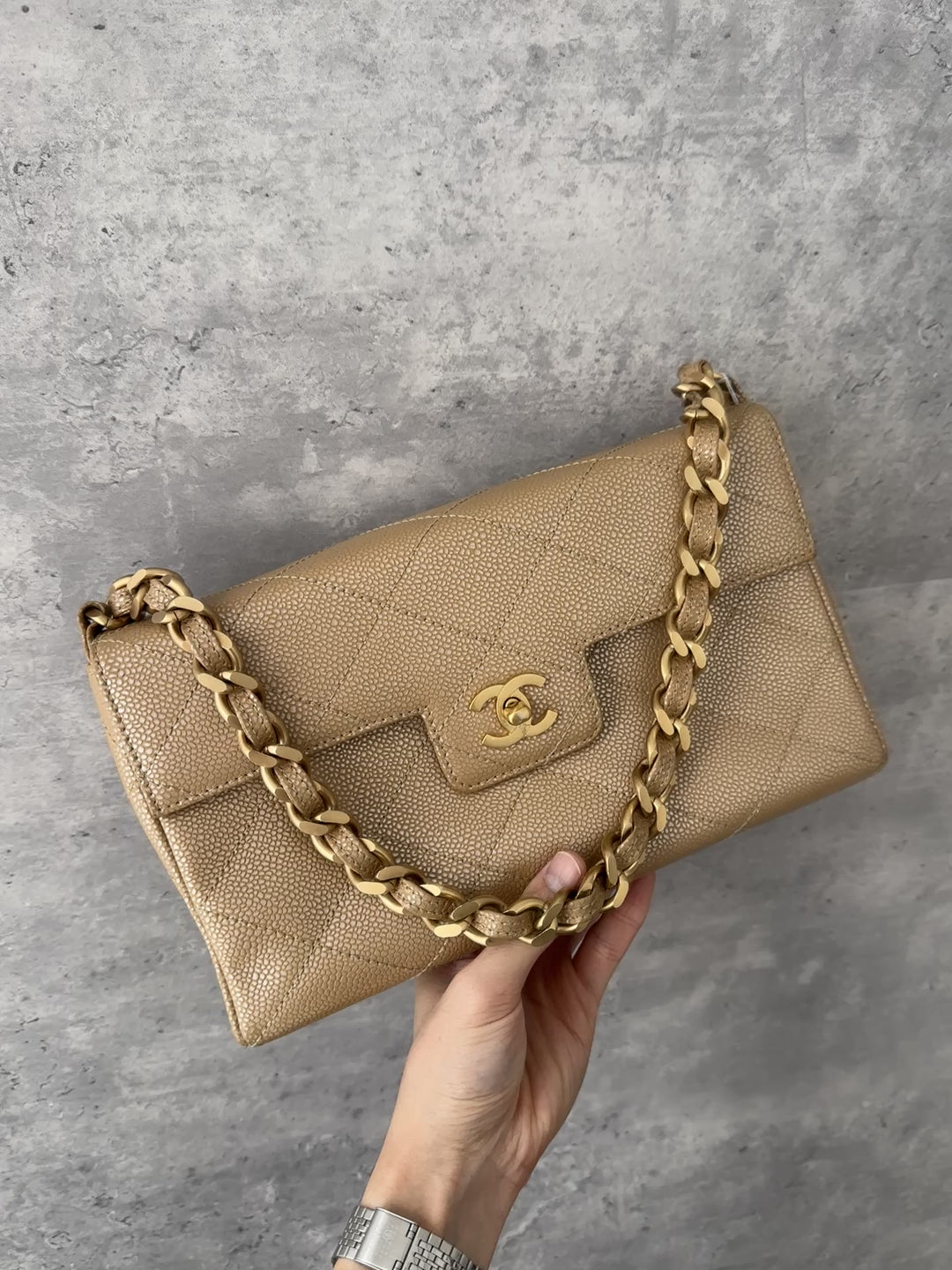 Chanel CC Pearl Caviar Shoulder Bag ✨ | Rare Collector’s Piece