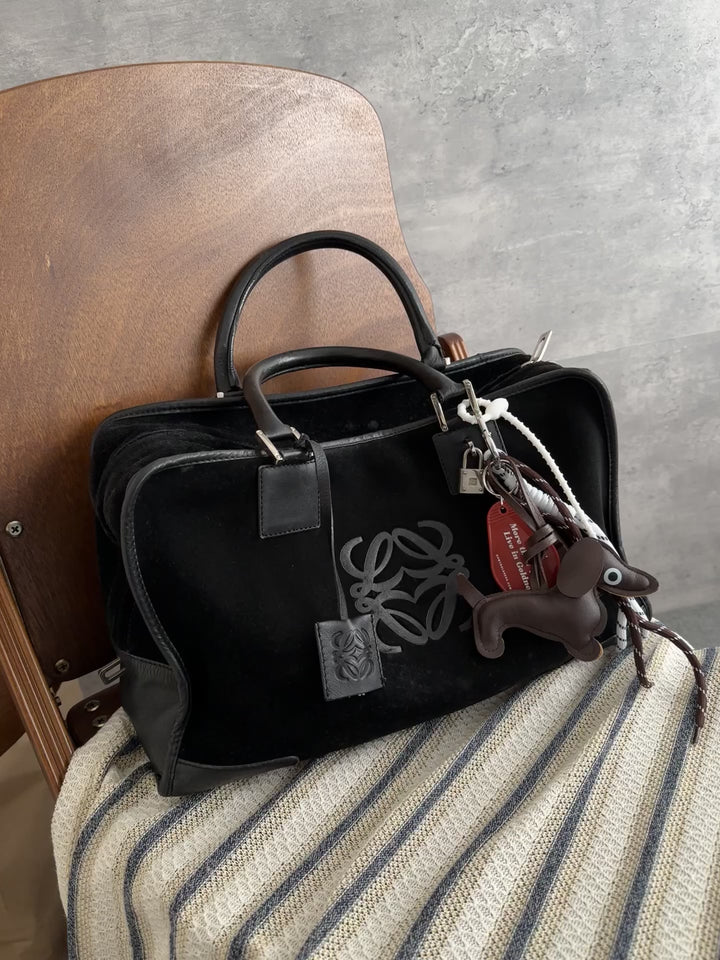 Loewe Amazona 36 Suede Black – Double Face 🖤✨