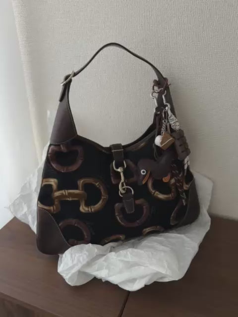 Gucci Rare Horsebit Pattern Jackie Hobo 🖤✨ Unique & Stylish