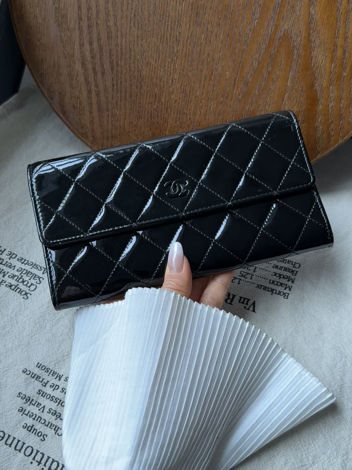 Chanel So Black Long Wallet 🖤✨