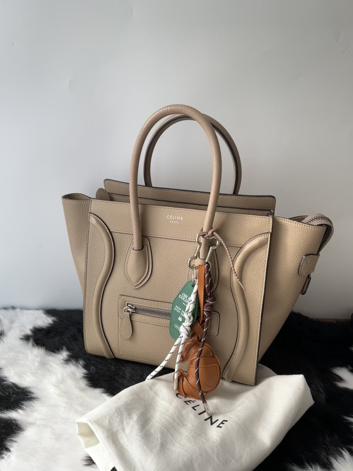 Celine Luggage Tote Bag 🤎🩶✨｜Iconic Phantom Design・Durable Leather・Spacious Everyday Carry
