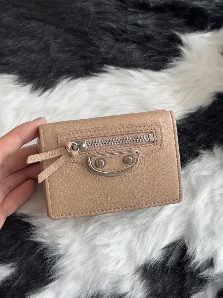 Balenciaga City Small Wallet 🤎🧡｜Compact City Design × Grained Calfskin × Box Included