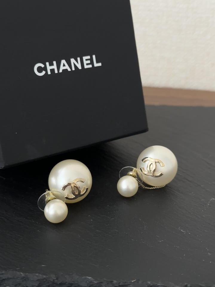 CHANEL CC Pearl Earrings 🤍✨ Iconic & Elegant