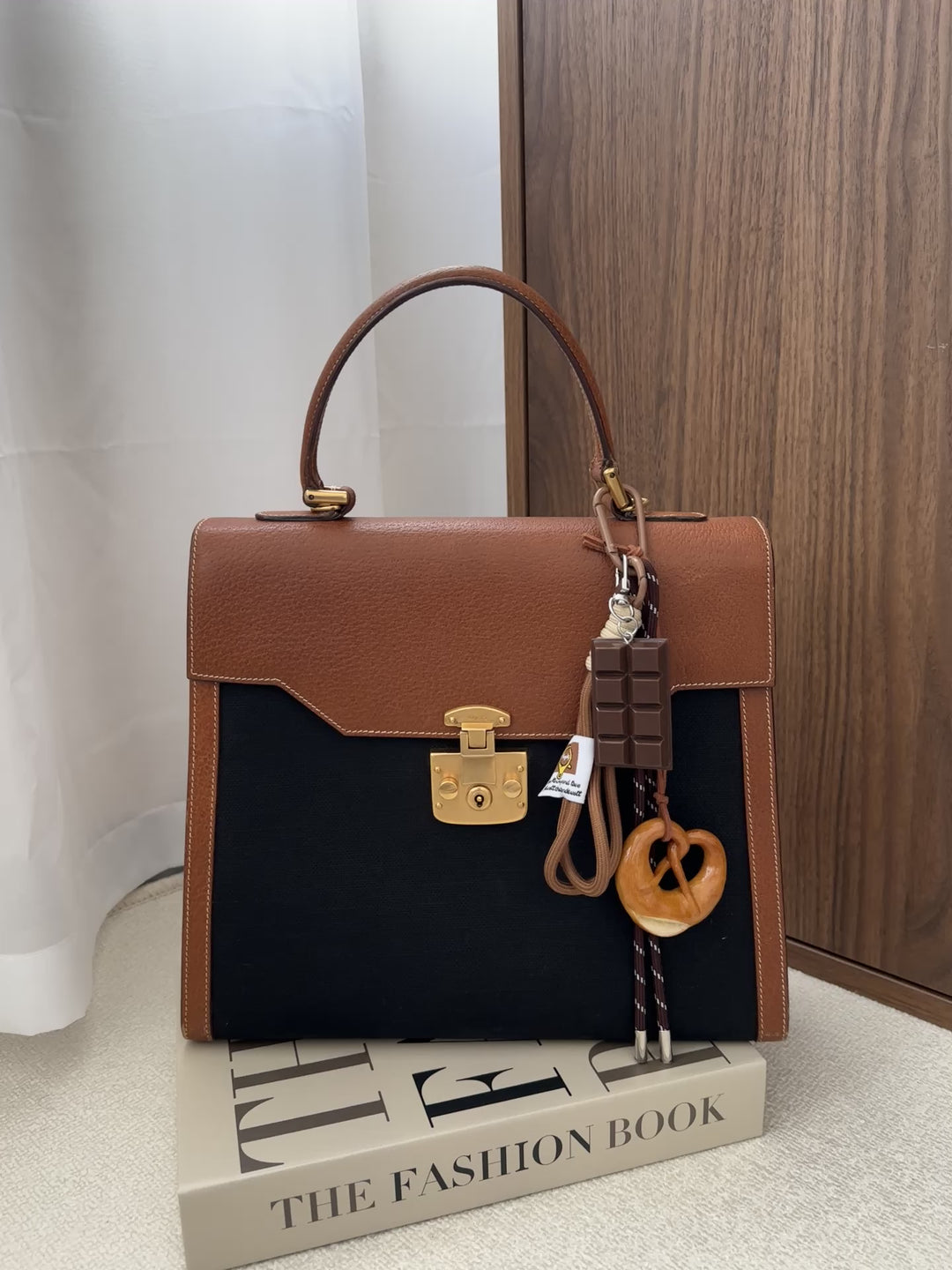 Gucci Fabric & Pigskin Kelly Bag 🖤🤎 | Timeless Vintage Luxury✨