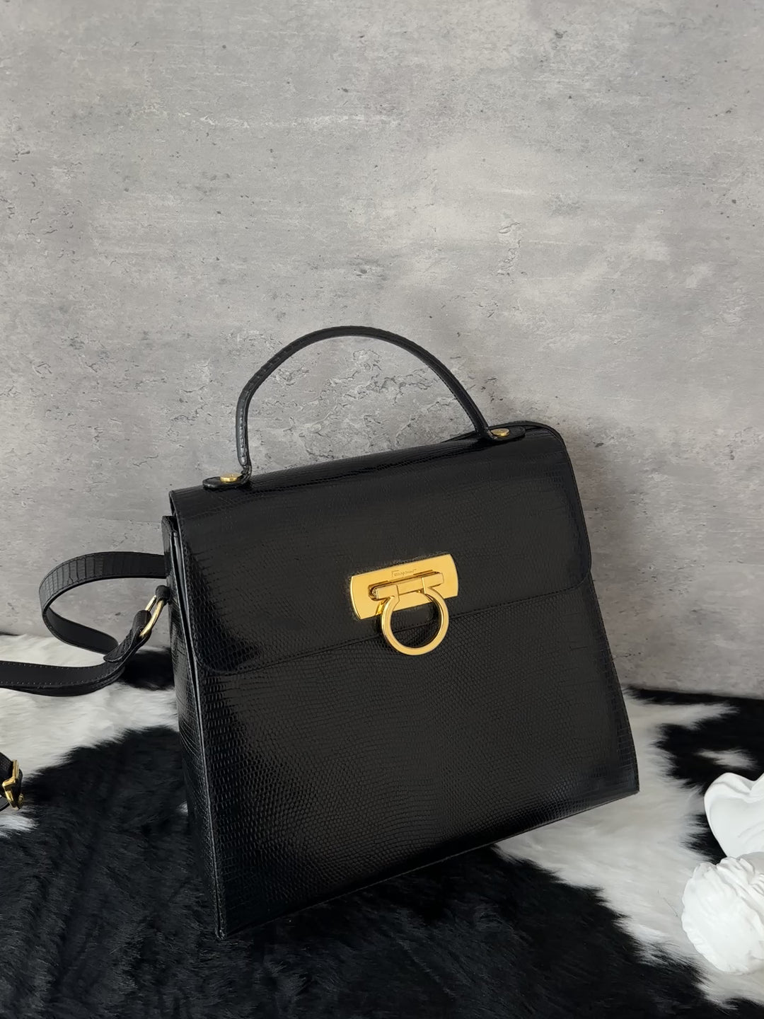 Ferragamo Lizard Leather Kelly Bag 😻｜Rare Exotic Leather × Elegant Top Handle × Lightweight Luxury