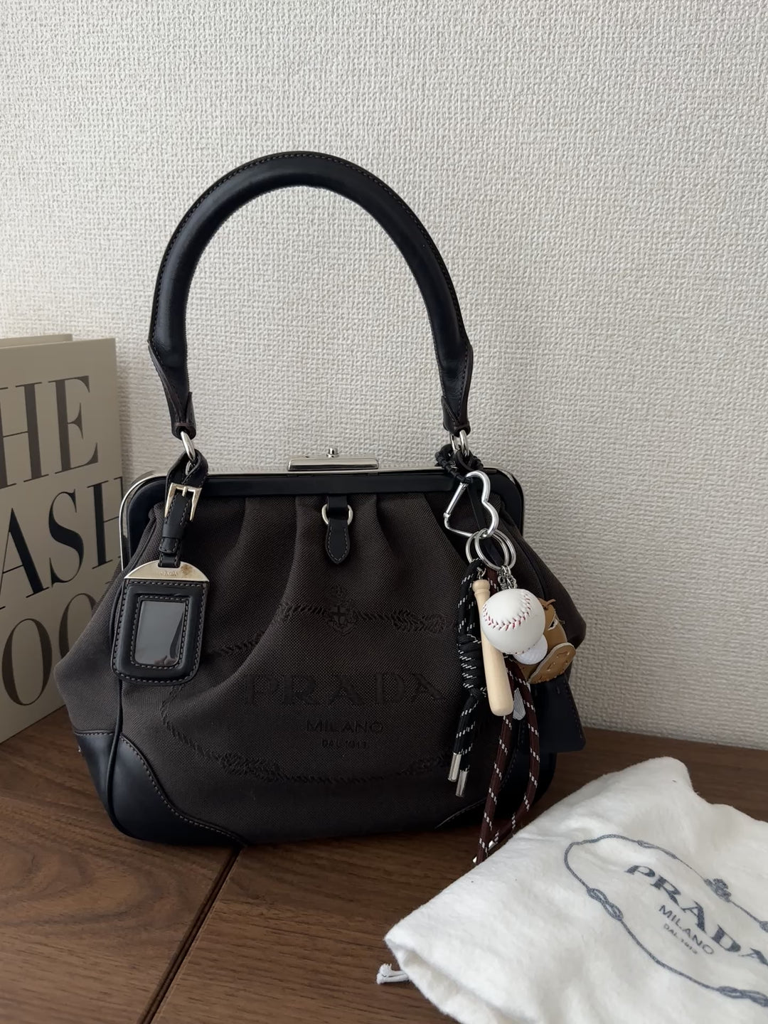 Prada Canvas & Leather Doctor Bag 🖤✨ Rare Vintage with Key
