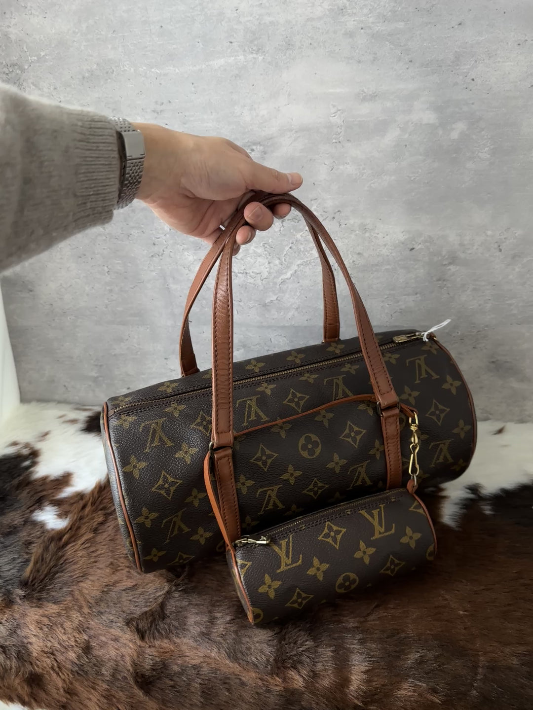 Louis Vuitton Monogram Papillon with Baby Pouch 🤎✨ | Rare Clean Set • Iconic Shape