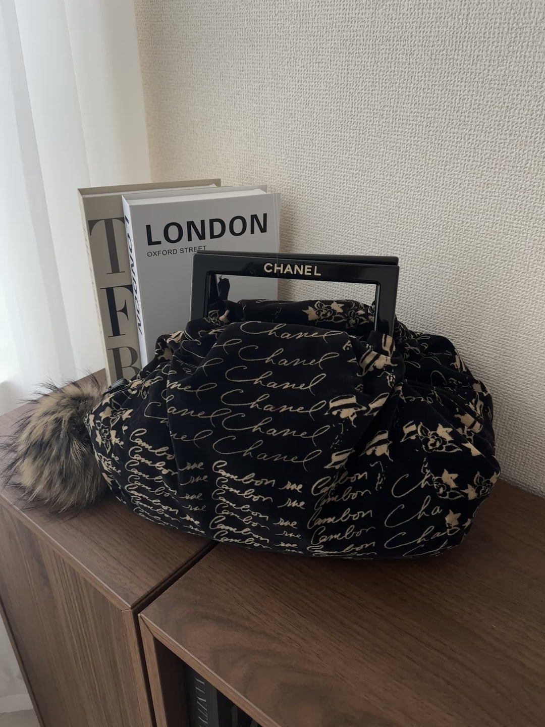 CHANEL Velvet Hand Bag 🖤