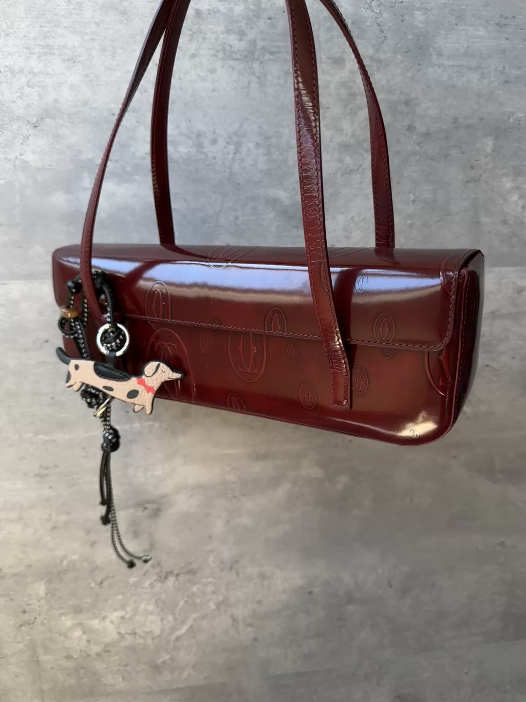 Cartier Burgundy Monogram Baguette ❤️🥖