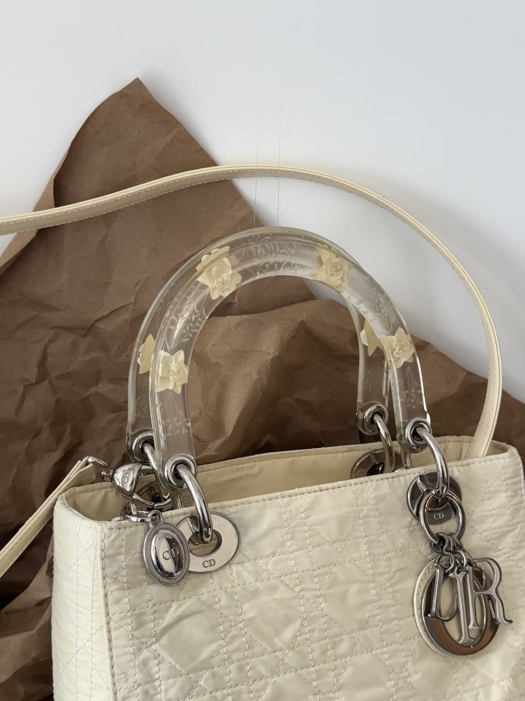 Lady Dior “Crystal Handle” Special Edition 🤍 | Timeless Elegance with a Modern Twist