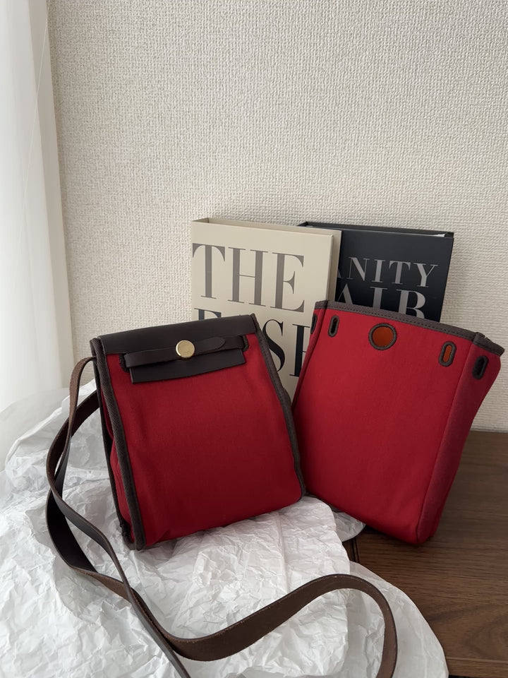 Hermès Mini Herbag Crossbody 💕✨ with Extra Pouch