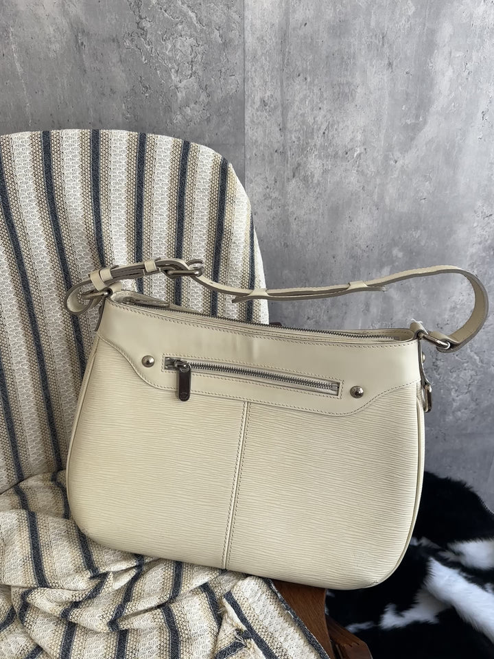 Louis Vuitton Cream Epi Leather Shoulder Bag