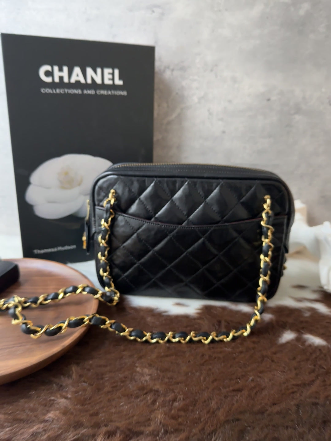 CHANEL Vintage Double Chain Mini Bag 🖤✨｜Quilted Leather × Double Chain × Authenticity Card