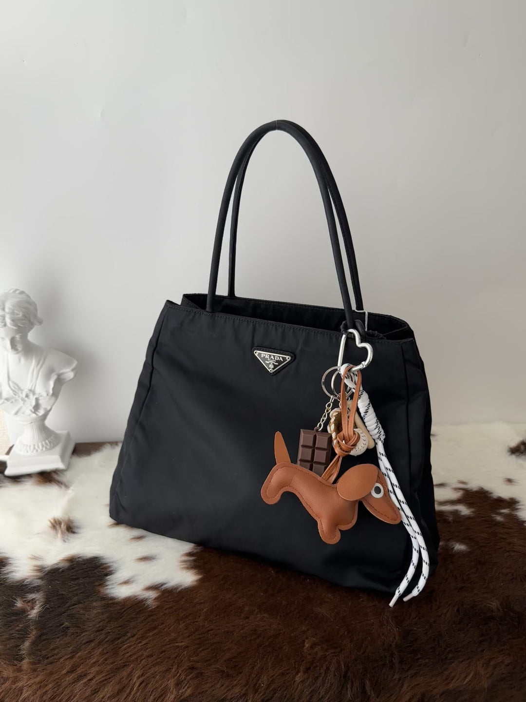 Prada Nylon Small Tote Bag 🖤｜Lightweight Nylon × Shoulder Carry × Everyday Work Bag