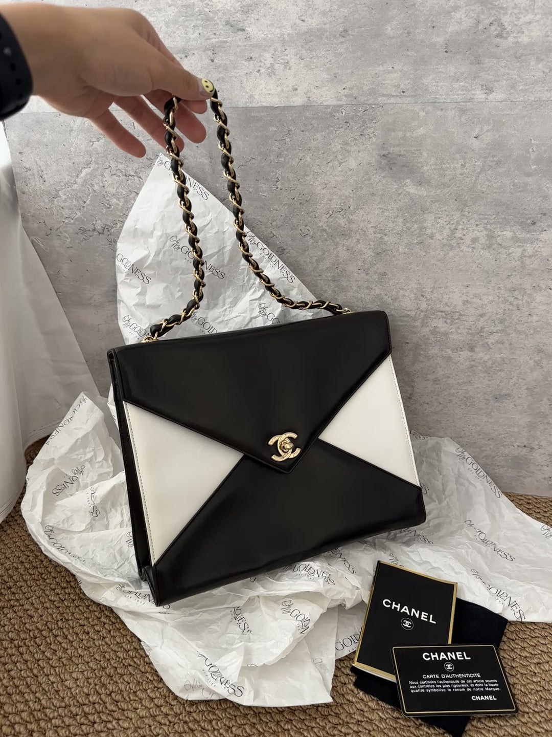 Chanel Panda Envelope Bag 🐼｜Rare Black & White Vintage Style