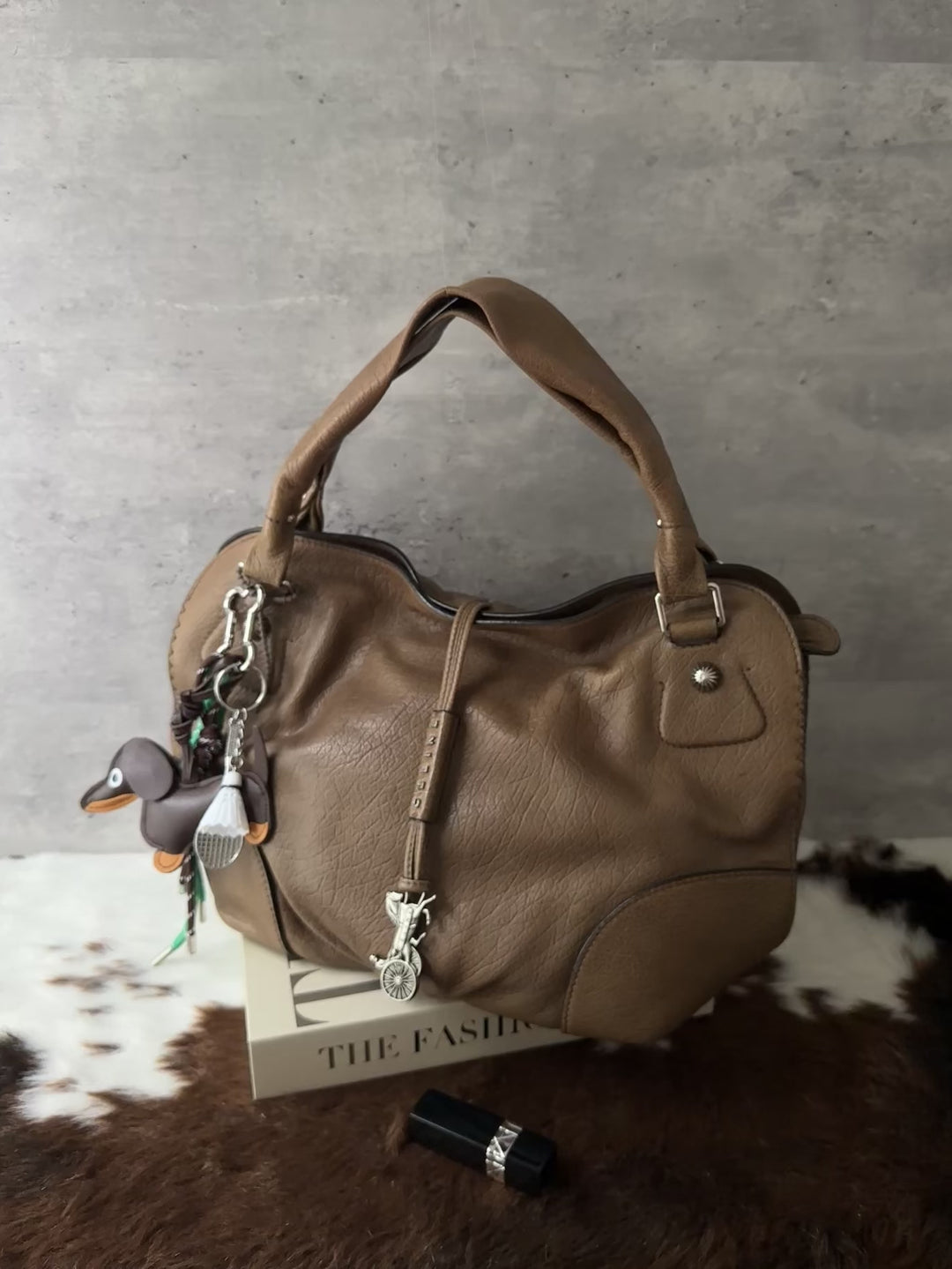 Celine Leather Horse Carriage Hobo Bag 🩶｜Soft Grained Leather｜Iconic Carriage Charm｜Everyday Spacious Design