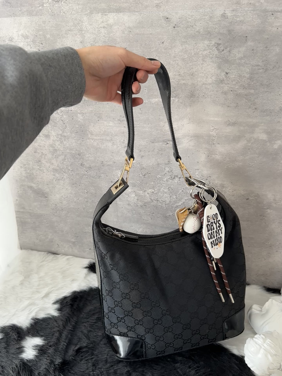 Gucci GG Monogram Hobo Bag 🖤｜Upgraded Design × Everyday Versatility × Timeless Black