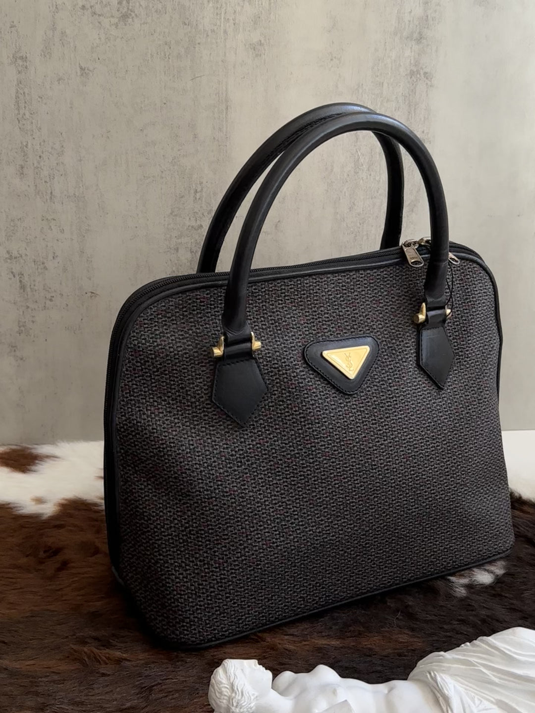 Yves Saint Laurent Vintage Alma Satchel 🖤 | Effortless Parisian Sophistication