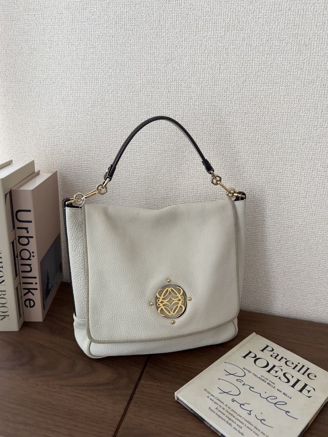 LOEWE Round Logo Hobo – Soft Calfskin Small Size 🤍✨