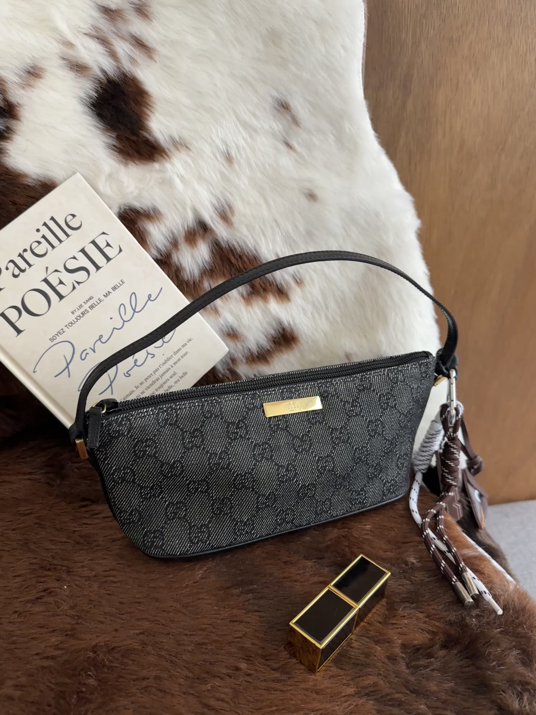 Gucci Denim GG Mini Baguette 🤎✨｜Classic Compact・Crossbody Ready