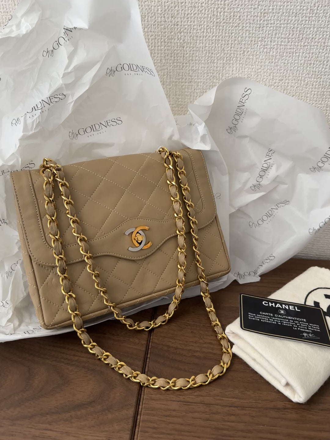 Chanel CF Double Flap “Paris Exclusive” Mini 🤎 | Rare Milk Tea Perfection