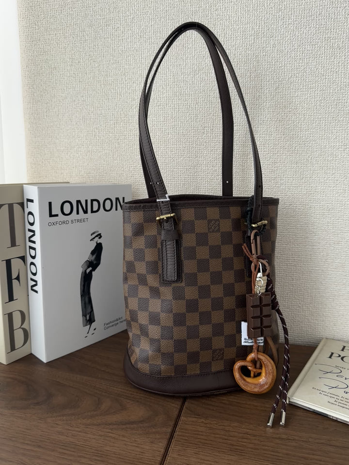Louis Vuitton Damier Bucket Tote 🪣🤎 Classic Check Elegance