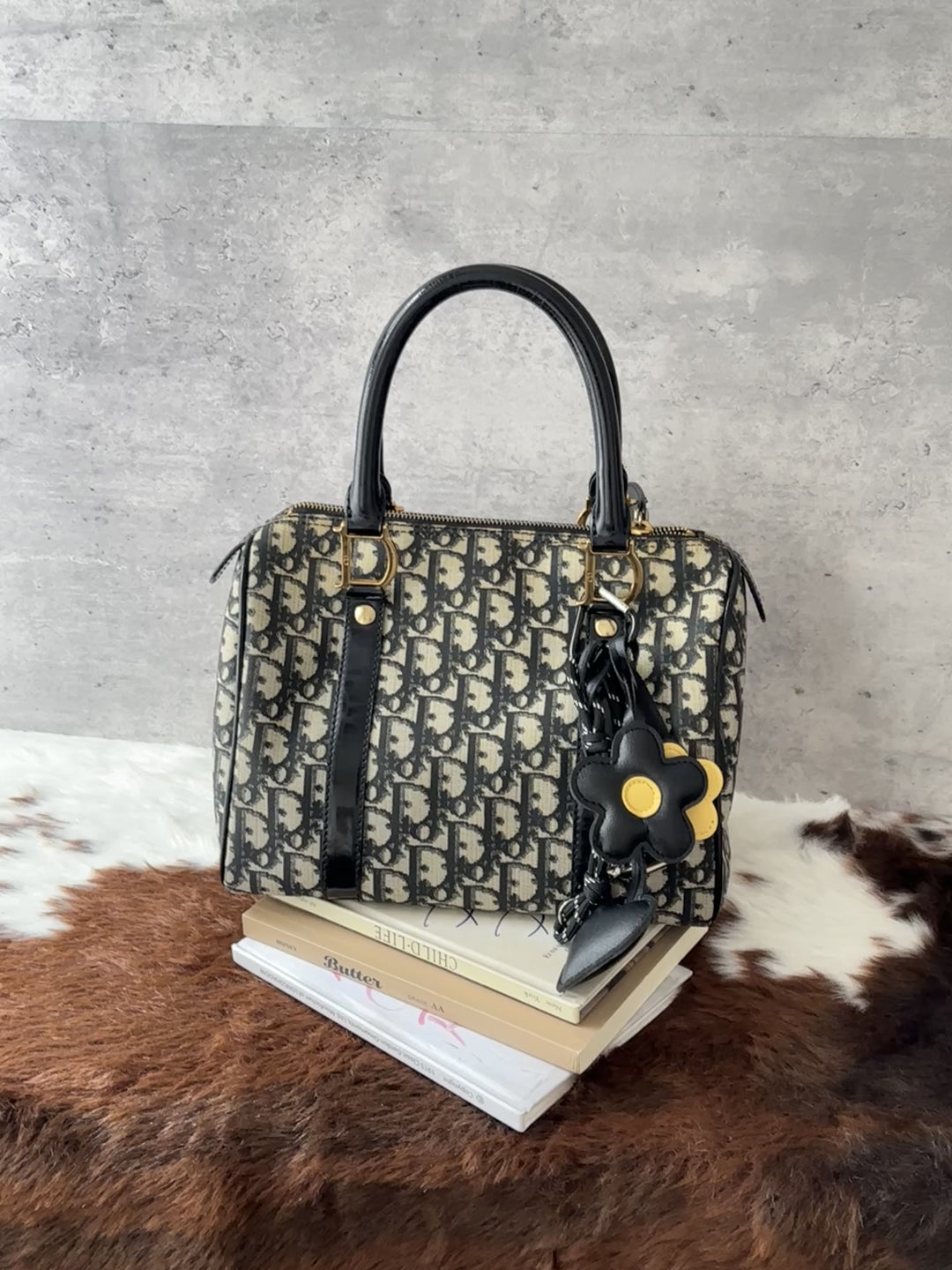 DIOR Monogram Boston 25 Bag 😍｜Black Monogram × Key Lock × Strap-Friendly Style