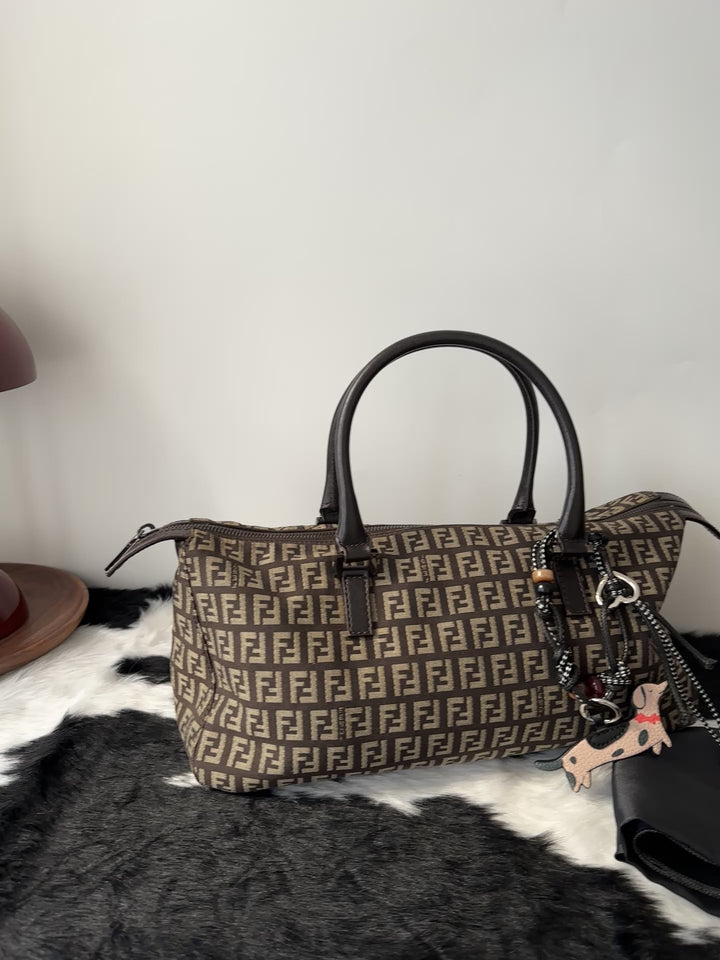 Fendi Vintage “Zucca Baguette Boston” 🐾🤎 | Iconic Monogram & Everyday Practical