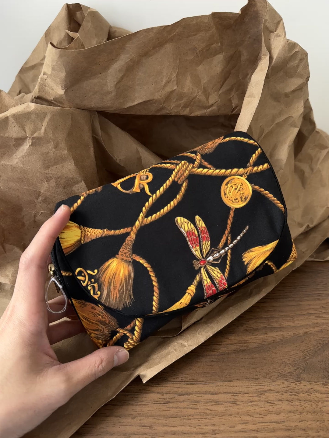 Dior “Pumpkin Carriage” Pouch 🎃🐎 | Whimsical Elegance in Classic Dior Style