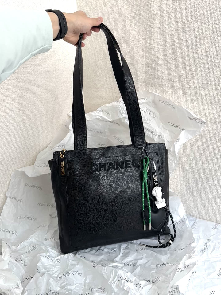 CHANEL Caviar Leather Shoulder Tote 🖤｜Timeless Everyday Elegance
