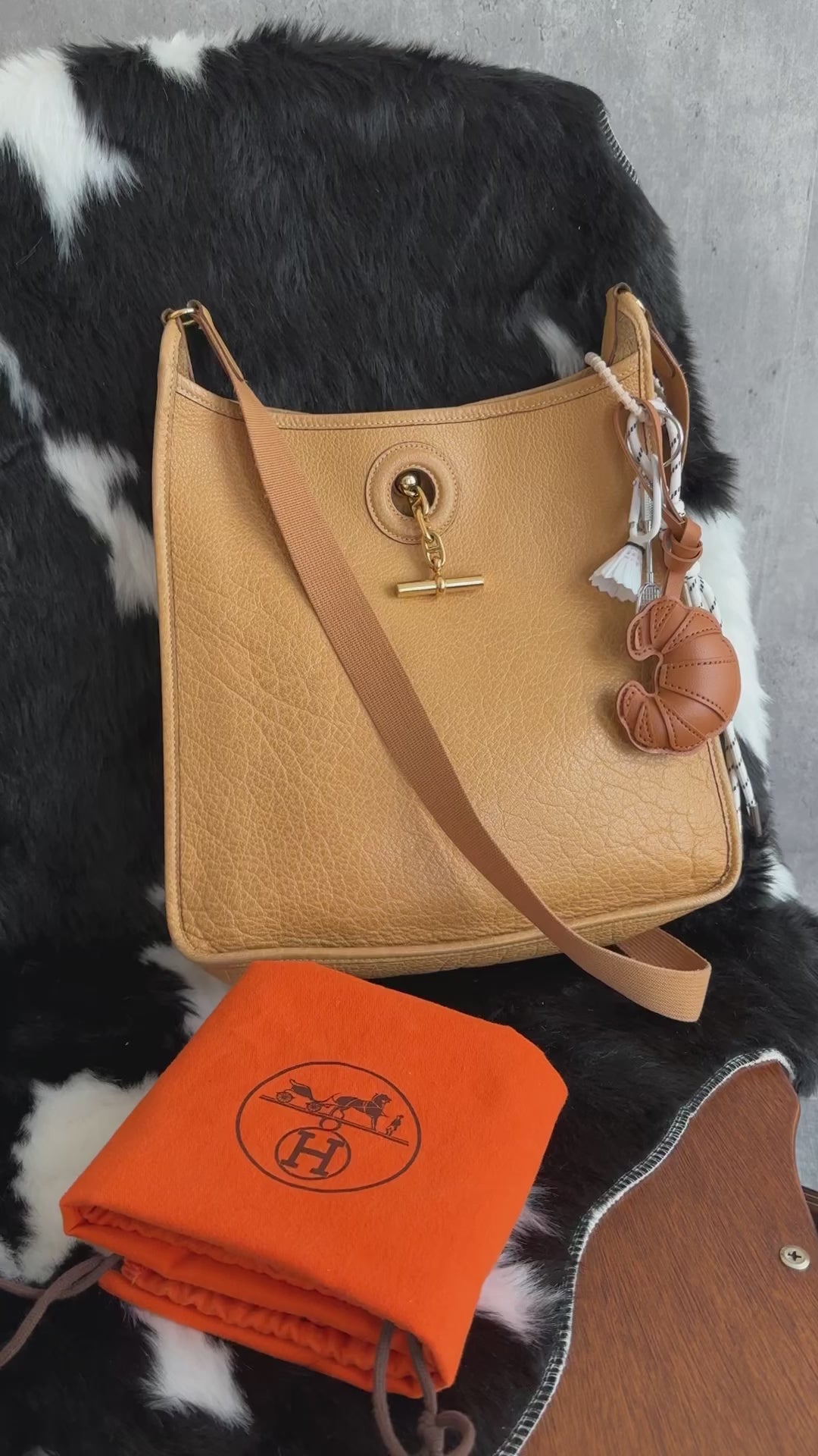 Hermes Evelyn Predecessor 🤍✨ Rare Milk-Tea Color｜Full Set