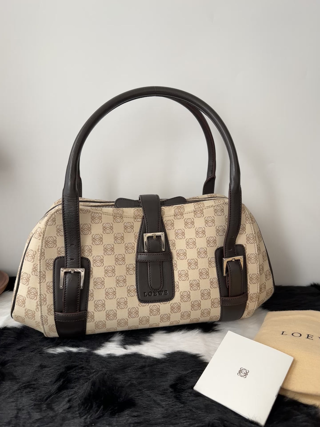 Loewe “Monogram UFO” Shoulder Bag 🤎✨ | Rare Vintage Shape & Beautifully Preserved