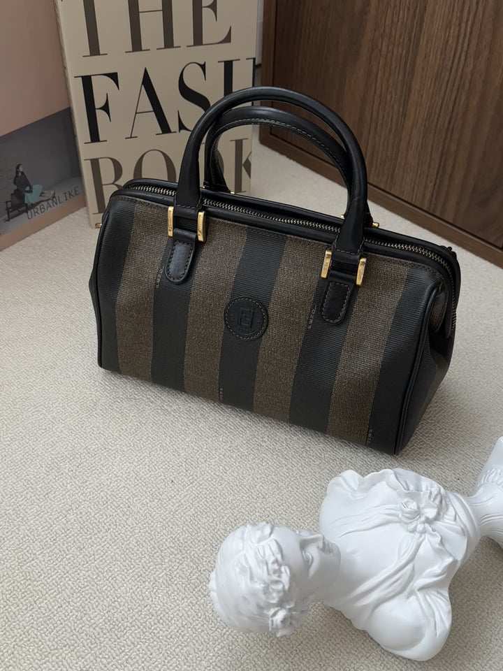 Fendi Small Boston Bag 🤎✨ Durable PVC Classic