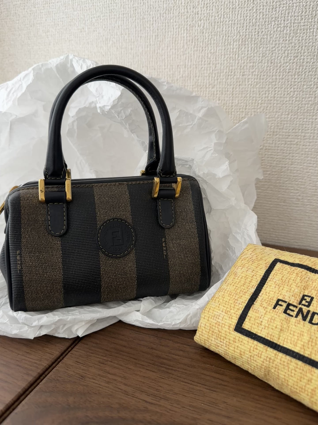 Fendi Mini Boston Nano Tote 🖤✨ Iconic & Durable