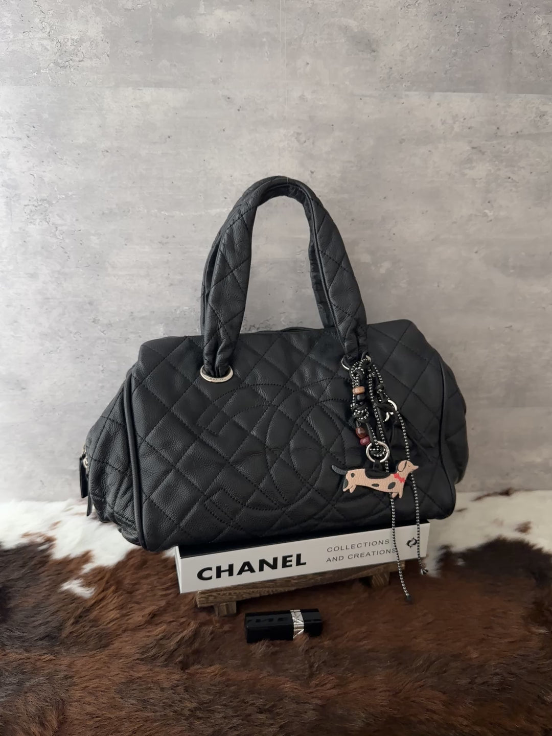 Chanel Large CC Caviar Bowling Bag 🖤｜Oversized CC Motif × Timeless Black × Spacious Everyday Carry