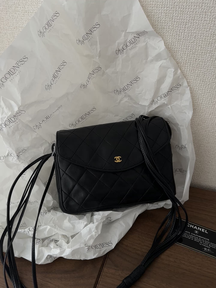 Chanel CC Shoulder Bag 🖤 | Classic Vintage Elegance with Card & Sticker