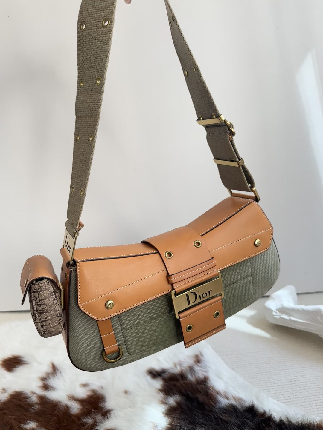 Dior Vintage Punk Hobo + Strap Set 🖤 | Galliano Era Icon Reborn